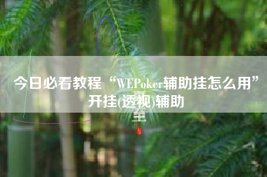 今日必看教程“WEPoker辅助挂怎么用	”开挂(透视)辅助