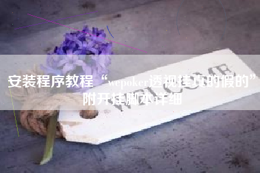 安装程序教程“wepoker透视挂真的假的”附开挂脚本详细