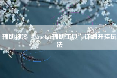 辅助神器“aapoker辅助工具”详细开挂玩法