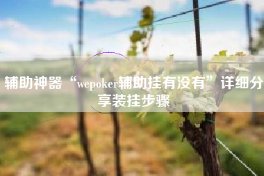 辅助神器“wepoker辅助挂有没有	”详细分享装挂步骤