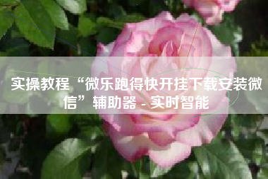 实操教程“微乐跑得快开挂下载安装微信”辅助器 - 实时智能