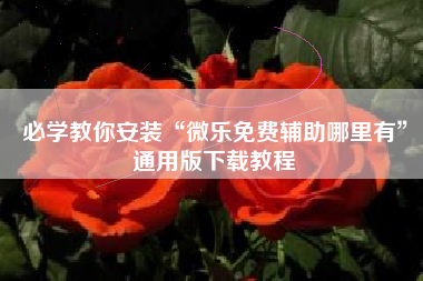 必学教你安装“微乐免费辅助哪里有”通用版下载教程